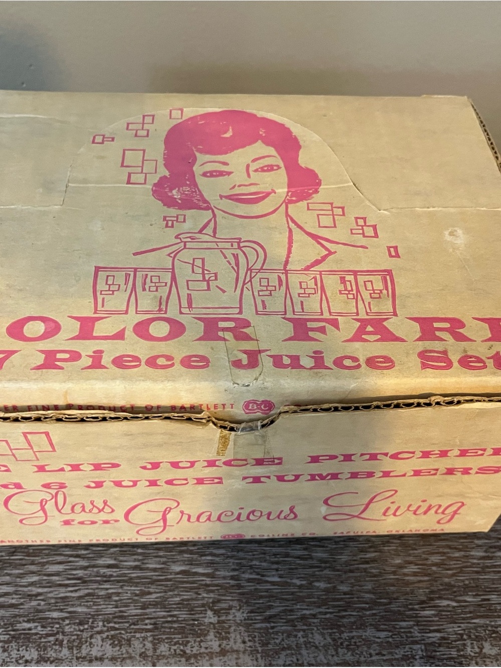 1950’s Bartlett Collins Color Fare Juice Set